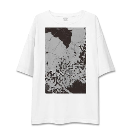 【ニセコ（北海道）】地図柄ビッグシルエットTシャツ