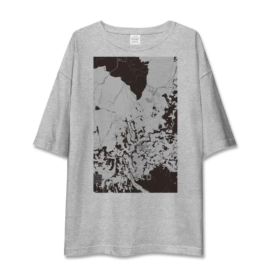 【ニセコ(北海道)】地図柄ビッグシルエットTシャツ