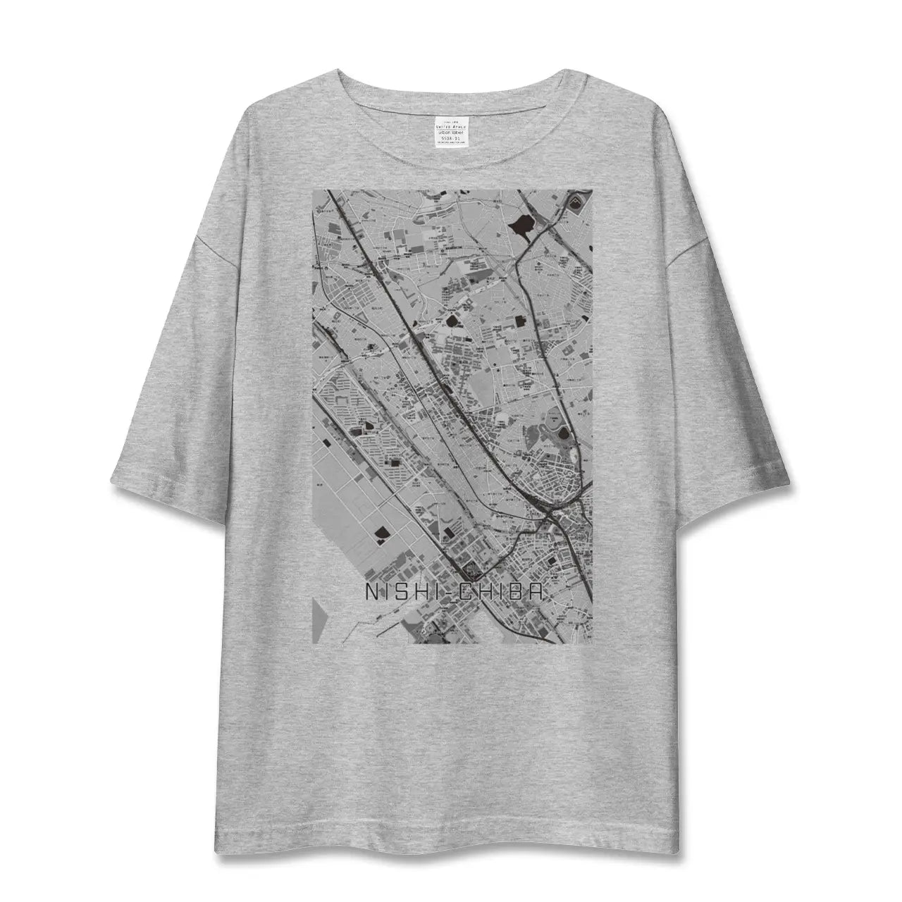 【西千葉（千葉県）】地図柄ビッグシルエットTシャツ