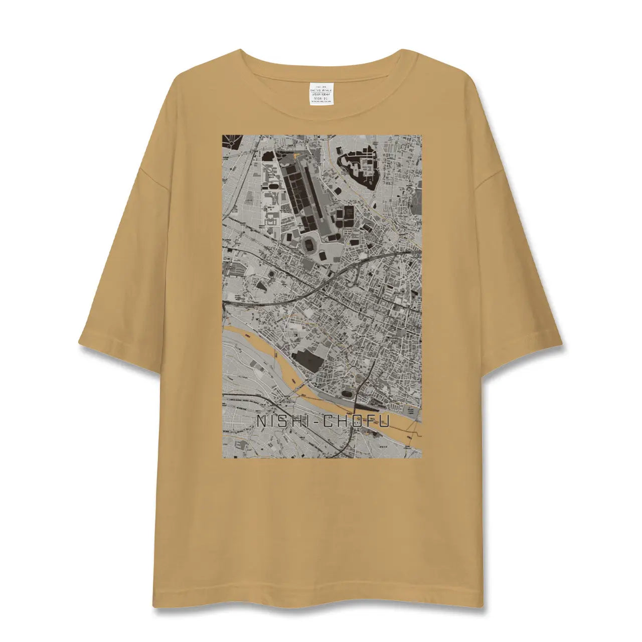 【西調布（東京都）】地図柄ビッグシルエットTシャツ