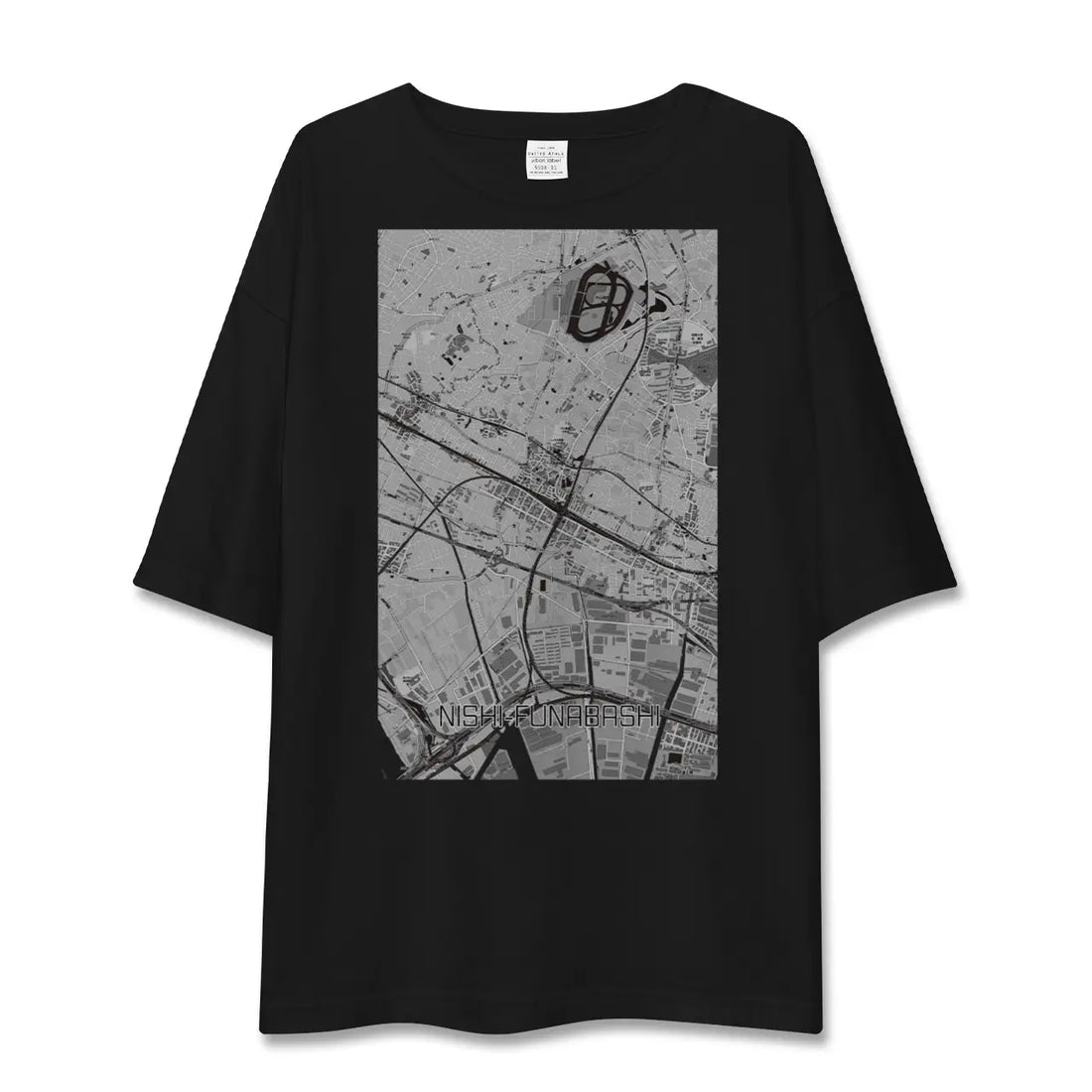 【西船橋（千葉県）】地図柄ビッグシルエットTシャツ