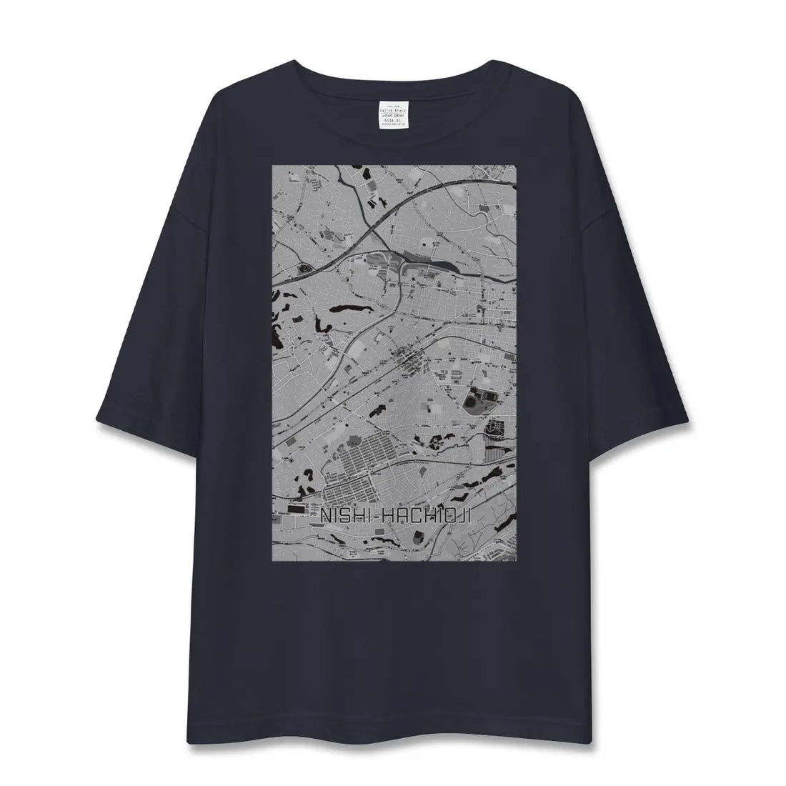 【西八王子(東京都)】地図柄ビッグシルエットTシャツ