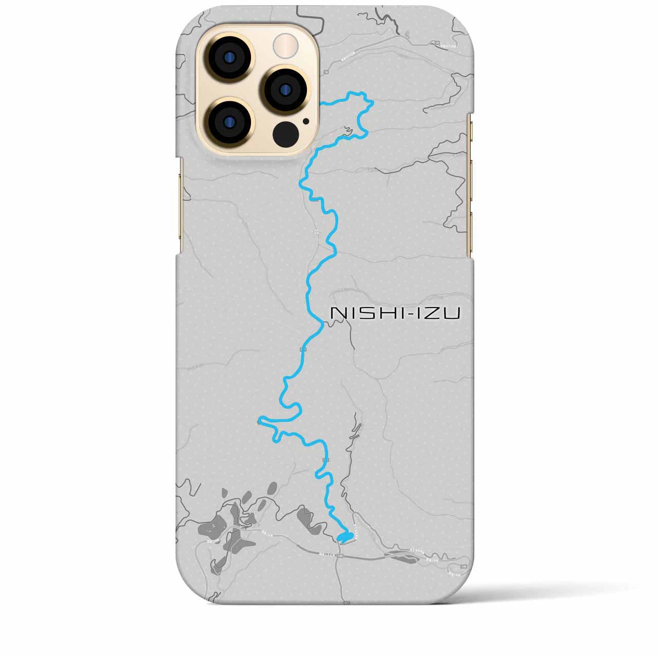 Recipro × Crossfield【西伊豆】地図柄iPhoneケース（バックカバータイプ・アッシュ）iPhone 12 Pro Max 用
