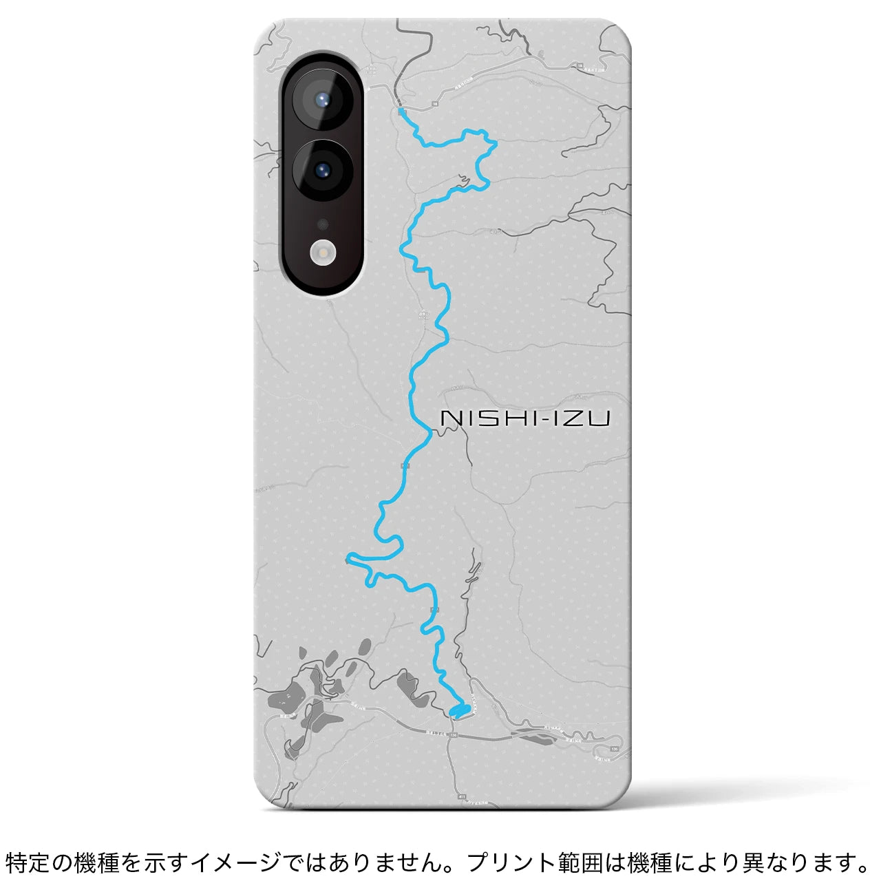 Recipro × Crossfield【西伊豆】地図柄iPhoneケース（バックカバータイプ・アッシュ）iPhone 14 Pro 用
