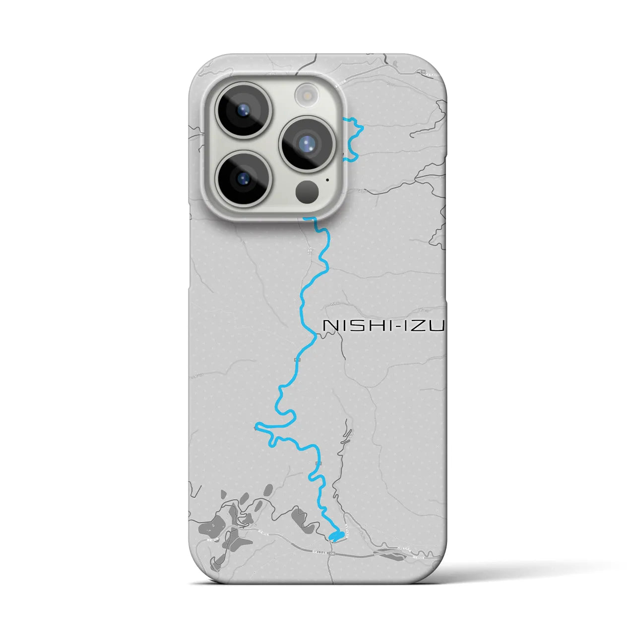 Recipro × Crossfield【西伊豆】地図柄iPhoneケース（バックカバータイプ・アッシュ）iPhone 15 Pro 用
