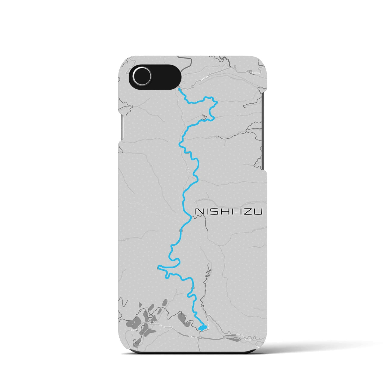 Recipro × Crossfield【西伊豆】地図柄iPhoneケース（バックカバータイプ・アッシュ）iPhone SE（第3 / 第2世代） / 8 / 7 / 6s / 6 用