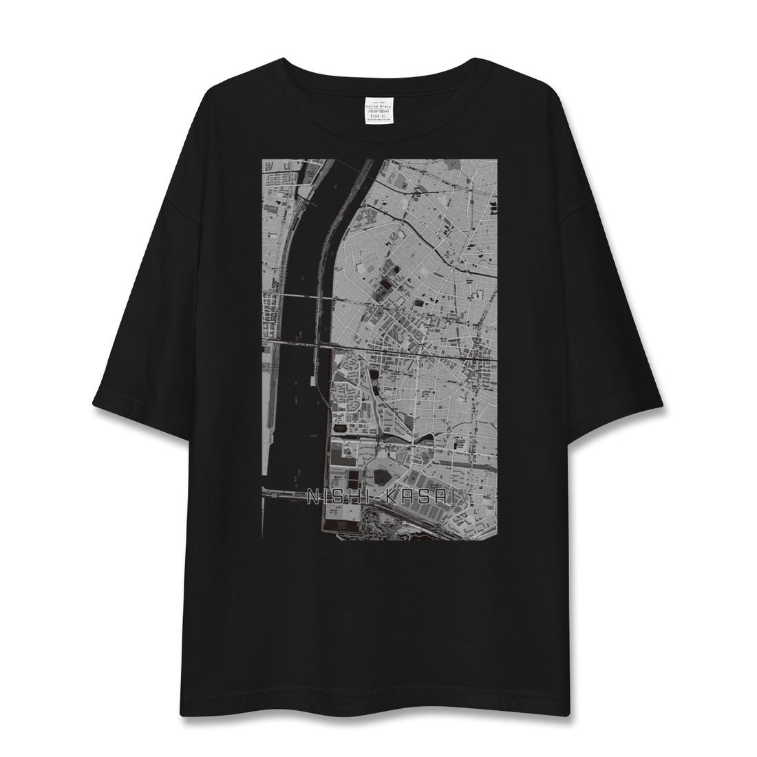 【西葛西(東京都)】地図柄ビッグシルエットTシャツ