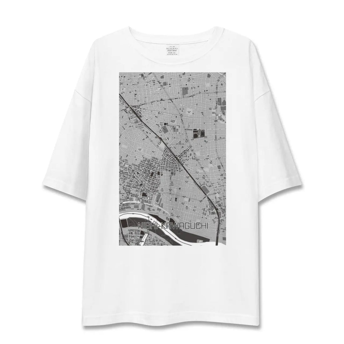 【西川口(埼玉県)】地図柄ビッグシルエットTシャツ