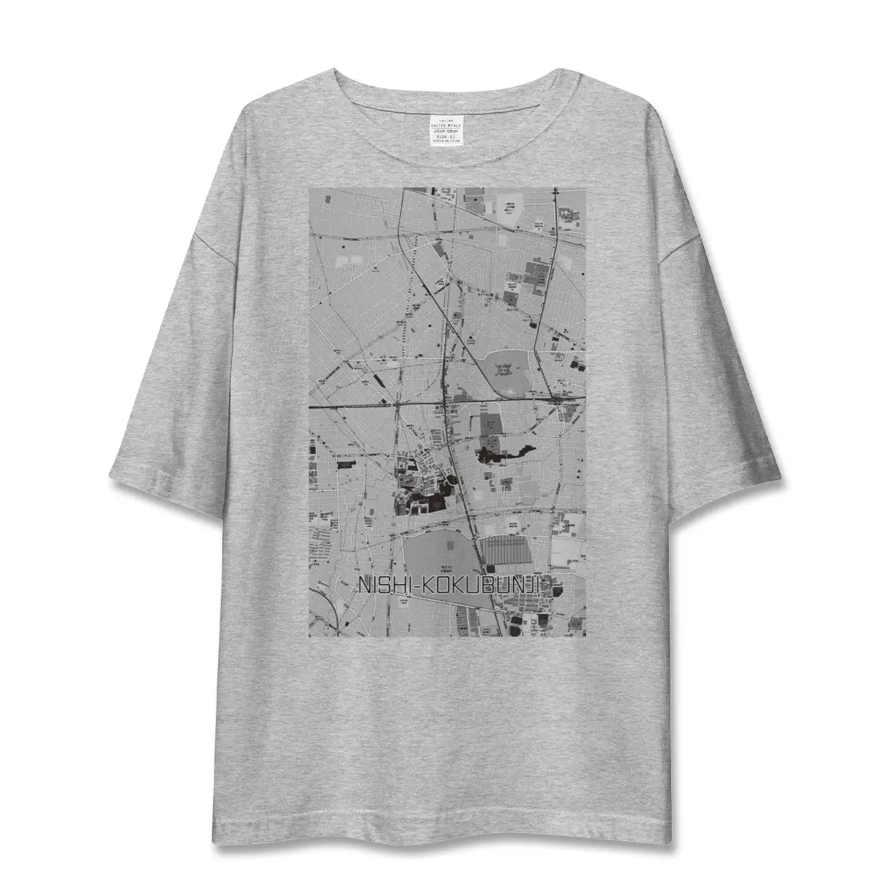 【西国分寺（東京都）】地図柄ビッグシルエットTシャツ