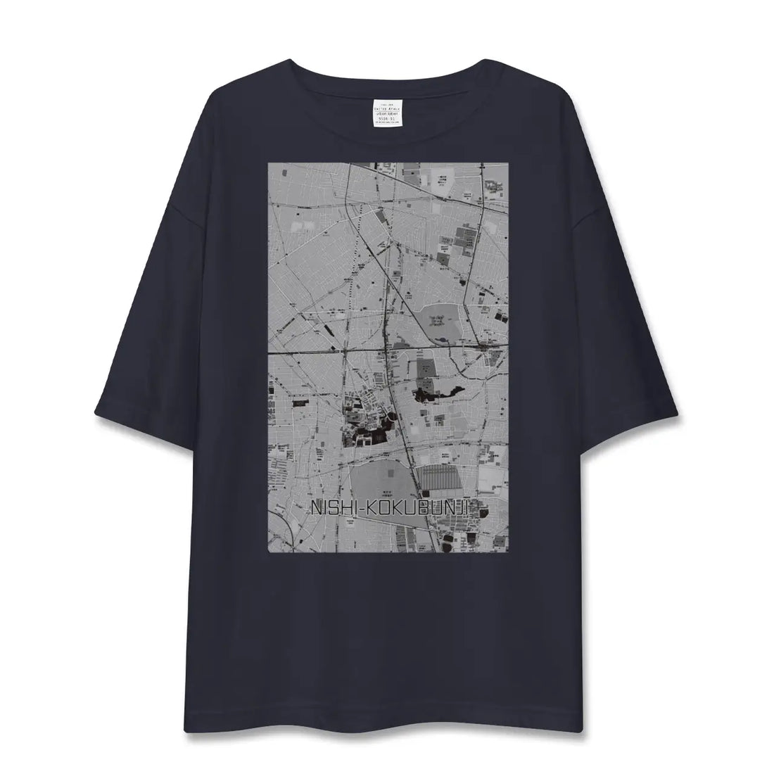 【西国分寺（東京都）】地図柄ビッグシルエットTシャツ