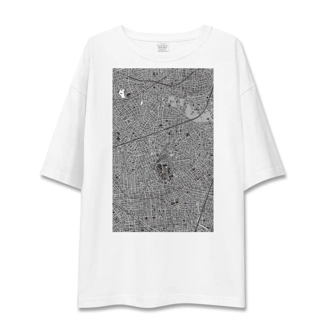 【西馬込(東京都)】地図柄ビッグシルエットTシャツ