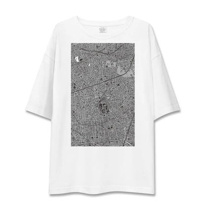【西馬込（東京都）】地図柄ビッグシルエットTシャツ