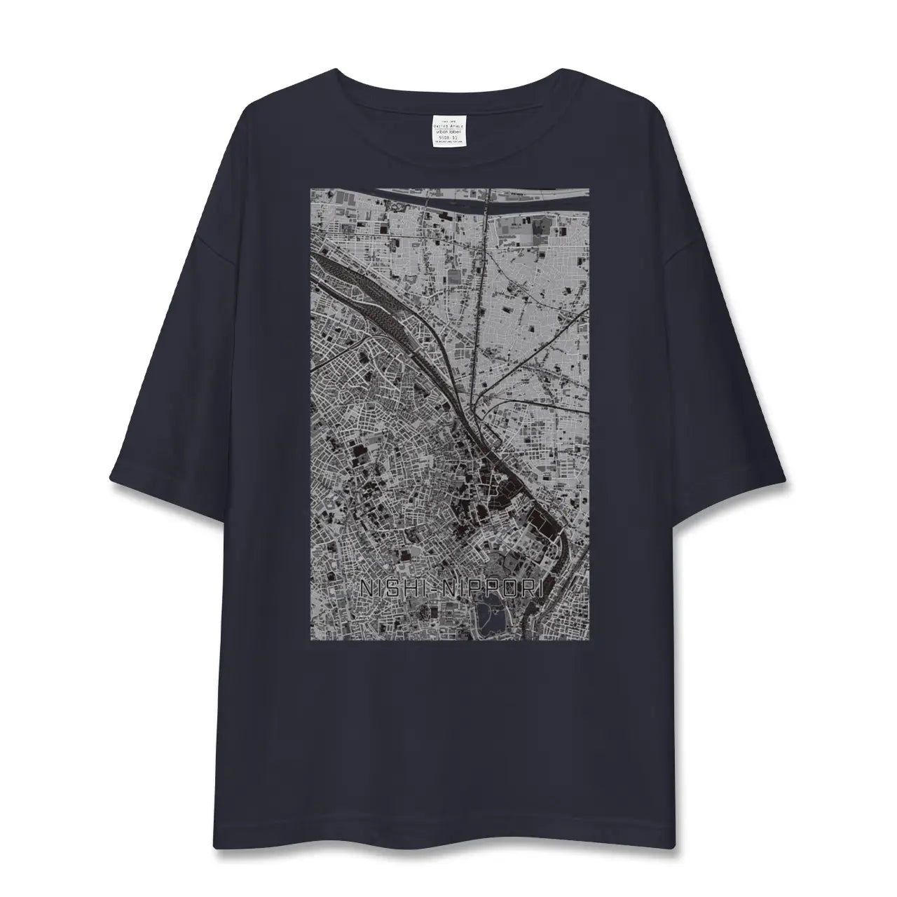 【西日暮里（東京都）】地図柄ビッグシルエットTシャツ
