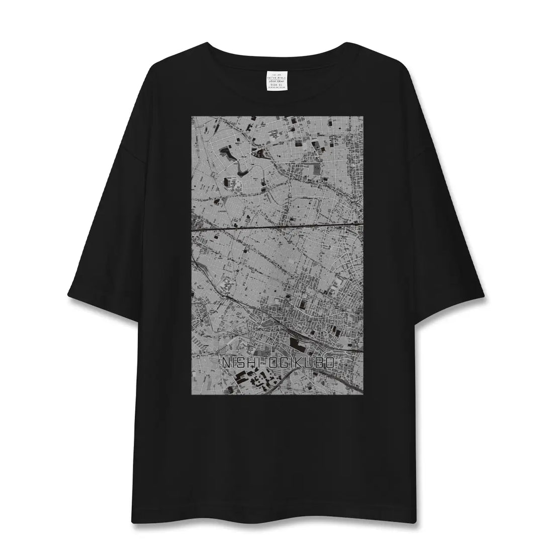 【西荻窪（東京都）】地図柄ビッグシルエットTシャツ
