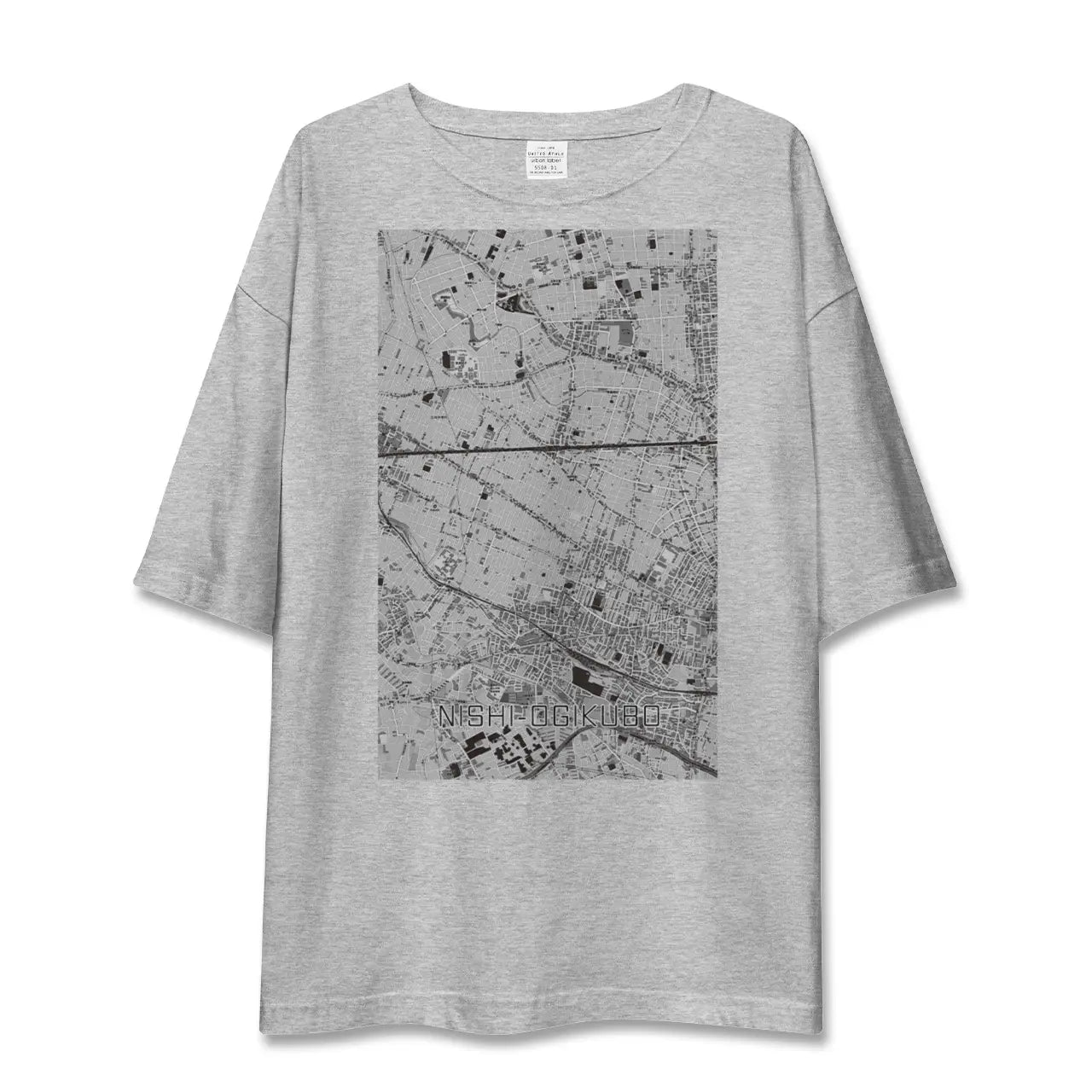 【西荻窪（東京都）】地図柄ビッグシルエットTシャツ
