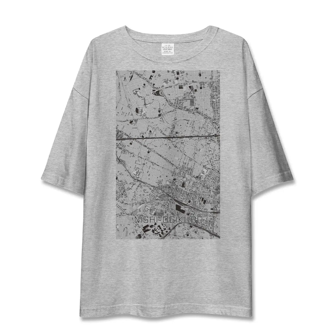 【西荻窪（東京都）】地図柄ビッグシルエットTシャツ