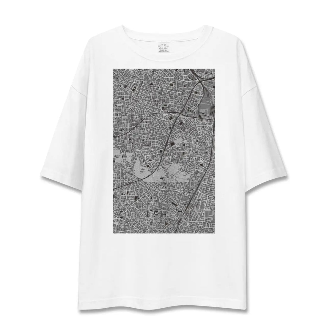 【西大井(東京都)】地図柄ビッグシルエットTシャツ
