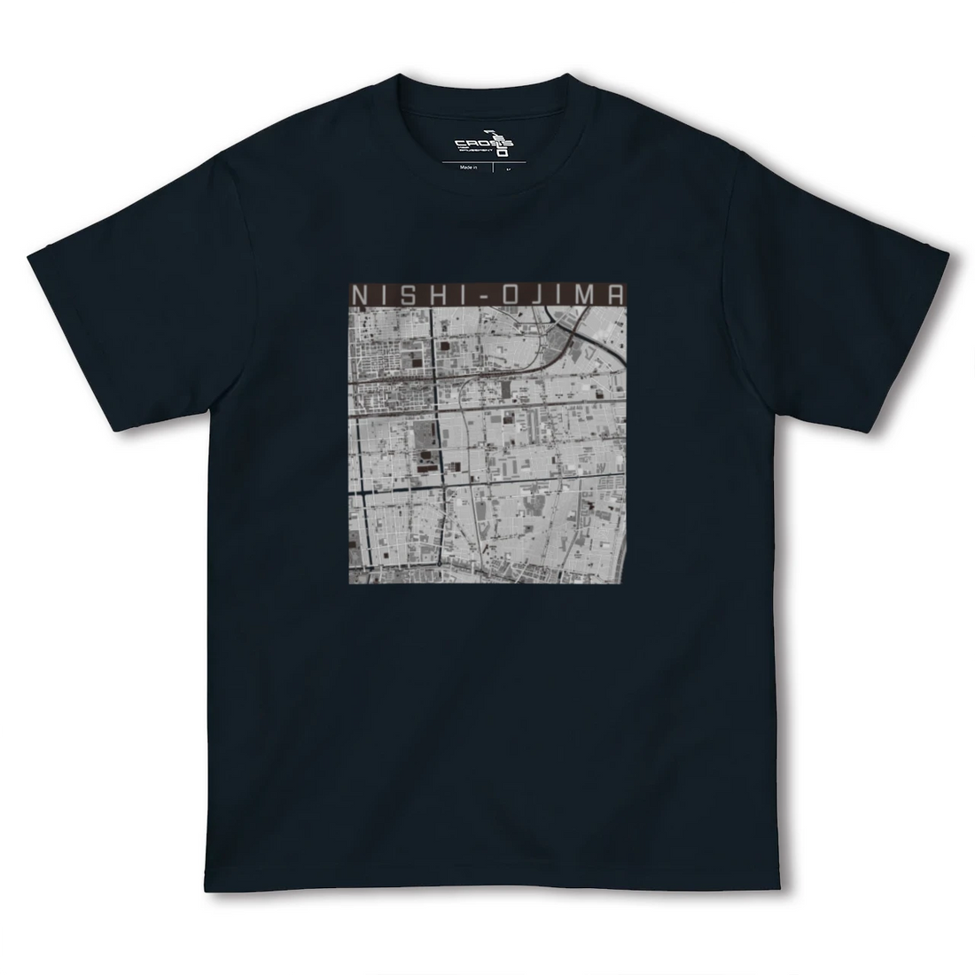 【西大島(東京都)】地図柄ヘビーウェイトTシャツ