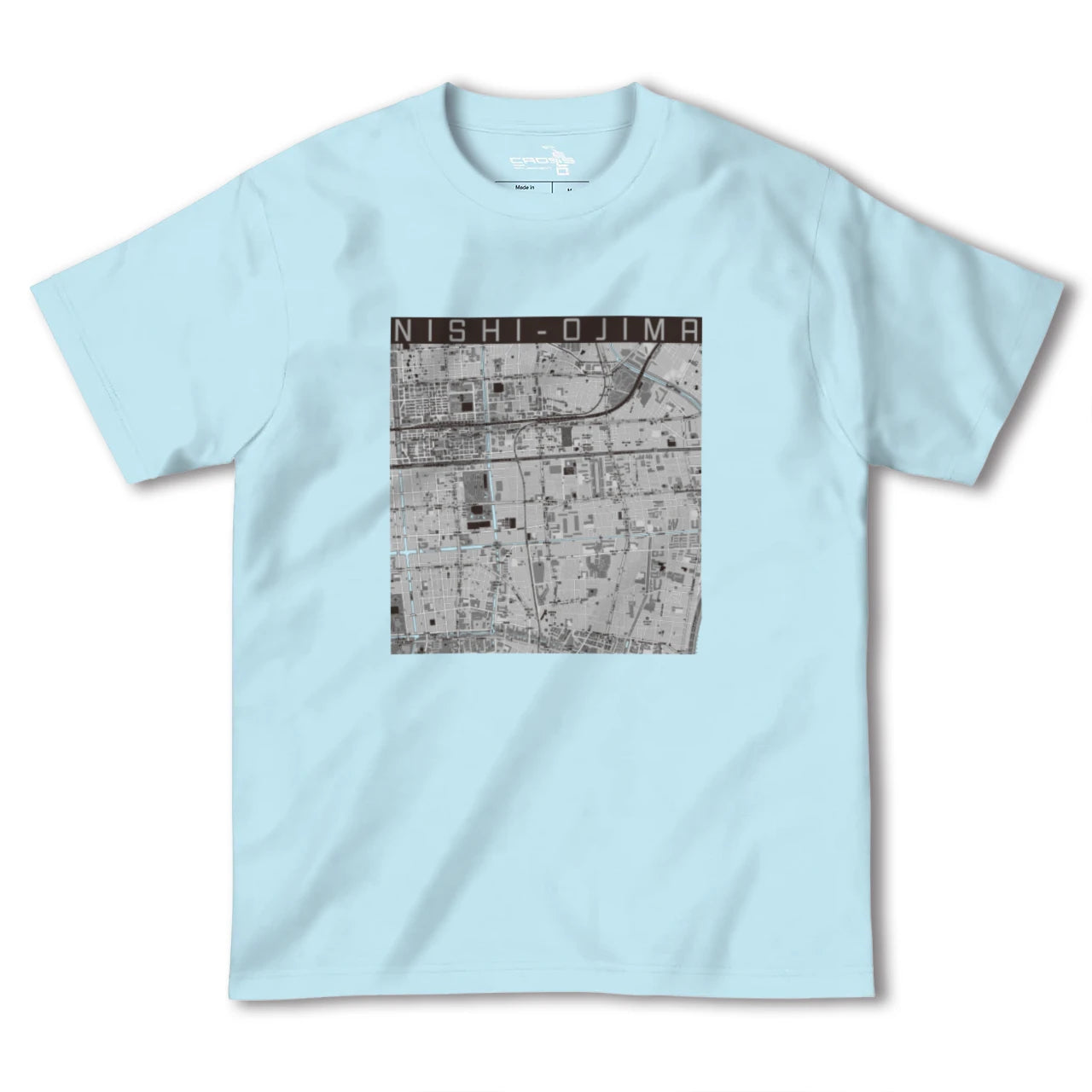 【西大島（東京都）】地図柄ヘビーウェイトTシャツ