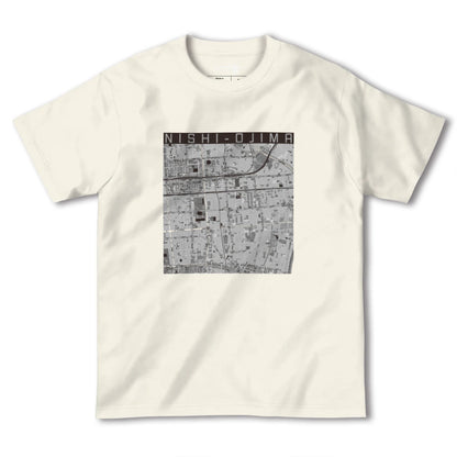 【西大島（東京都）】地図柄ヘビーウェイトTシャツ