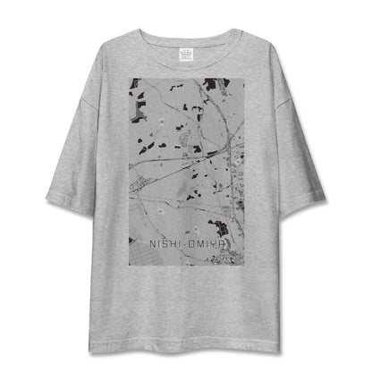 【西大宮（埼玉県）】地図柄ビッグシルエットTシャツ