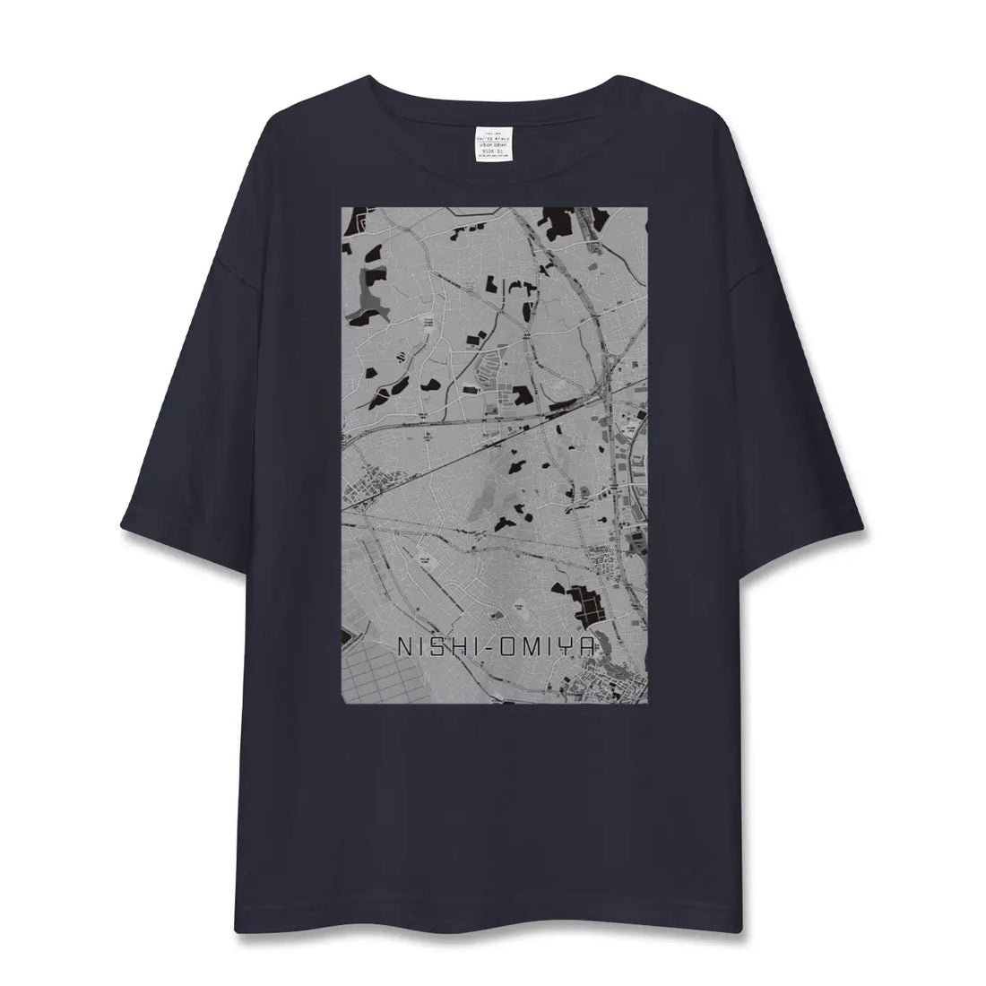 【西大宮（埼玉県）】地図柄ビッグシルエットTシャツ