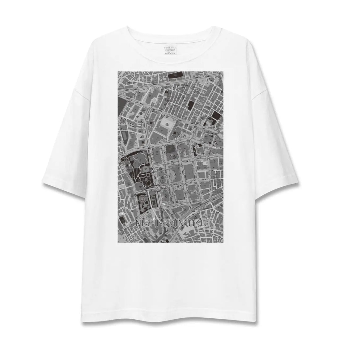 【西新宿（東京都）】地図柄ビッグシルエットTシャツ