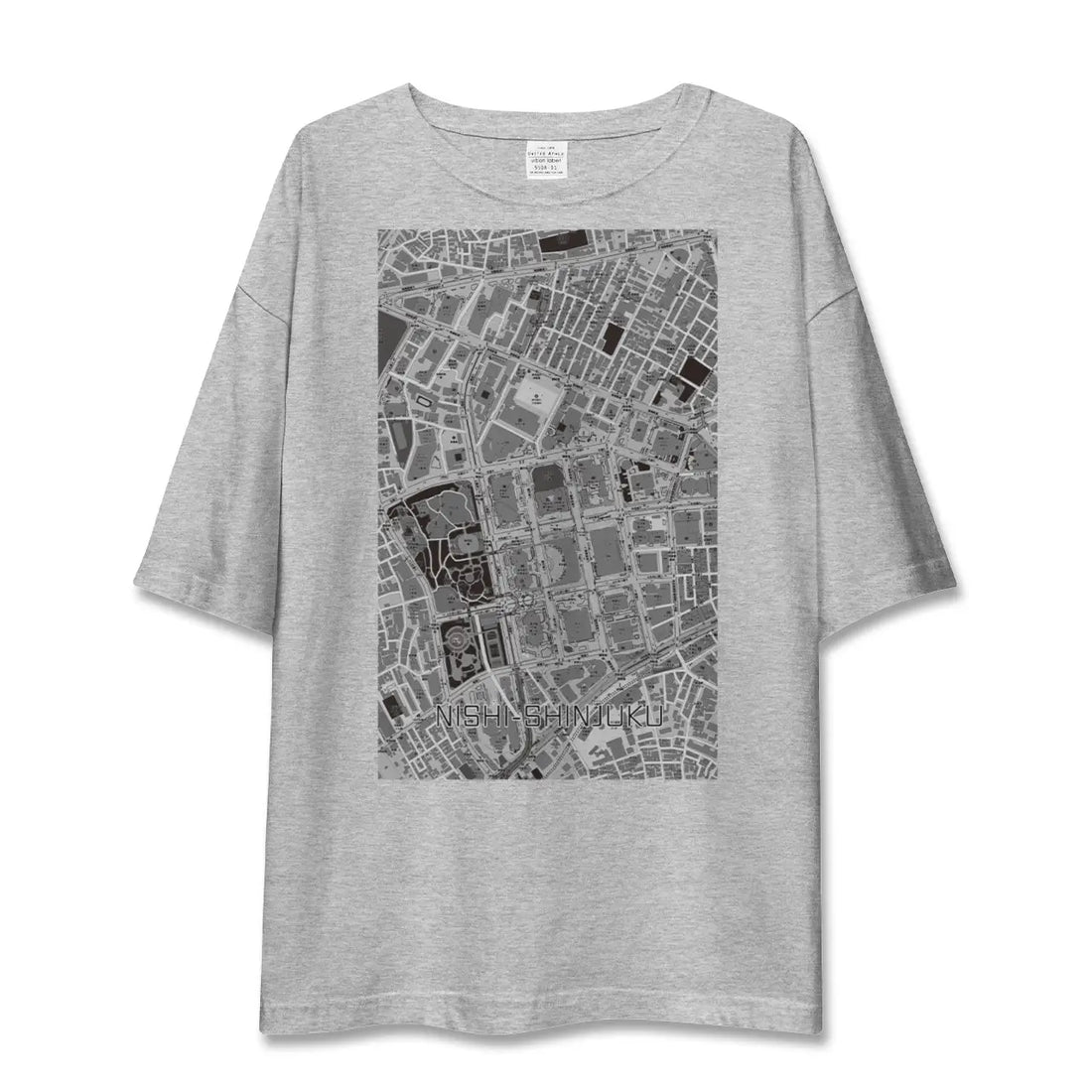 【西新宿（東京都）】地図柄ビッグシルエットTシャツ