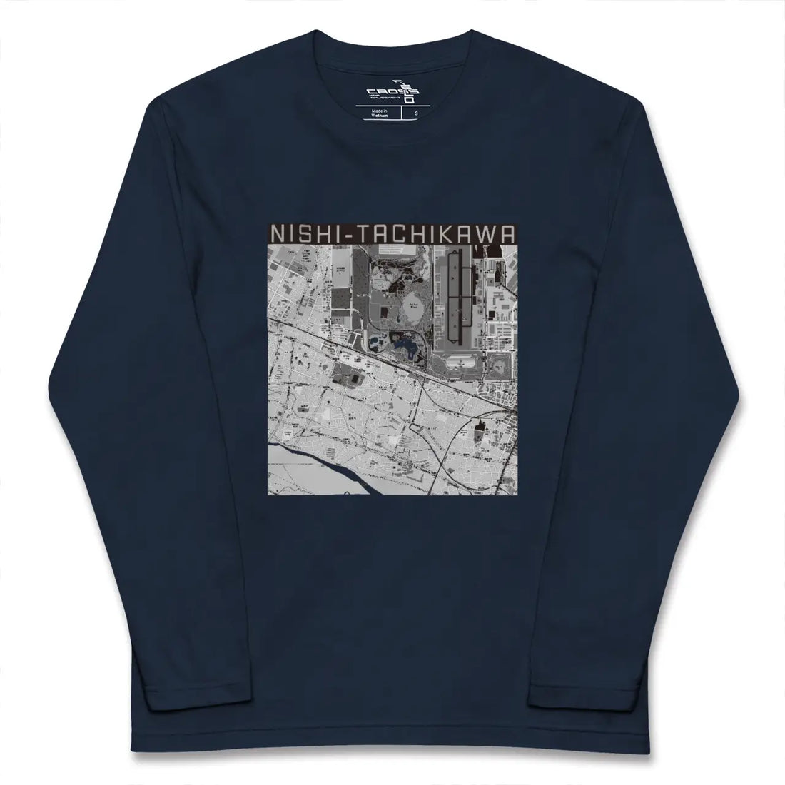 【西立川(東京都)】地図柄ロングスリーブTシャツ