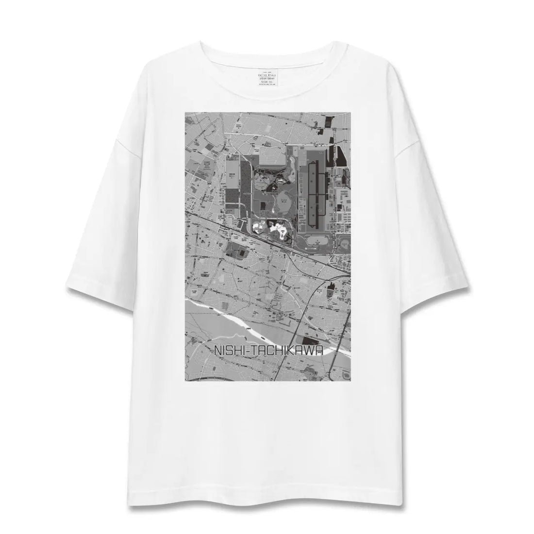 【西立川（東京都）】地図柄ビッグシルエットTシャツ