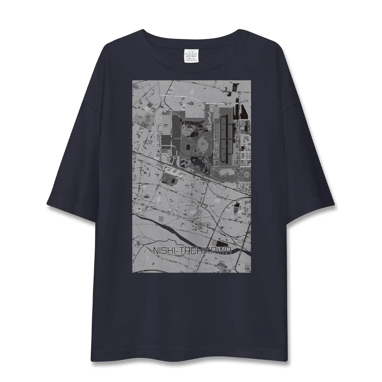 【西立川（東京都）】地図柄ビッグシルエットTシャツ