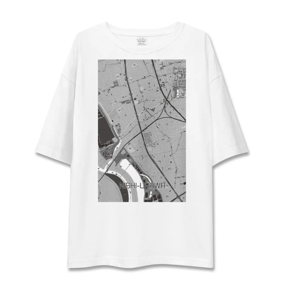 【西浦和（埼玉県）】地図柄ビッグシルエットTシャツ
