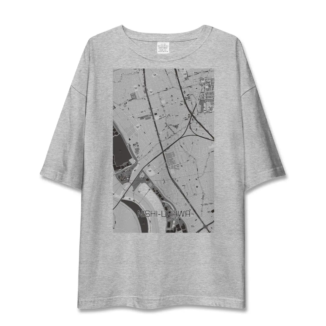 【西浦和（埼玉県）】地図柄ビッグシルエットTシャツ