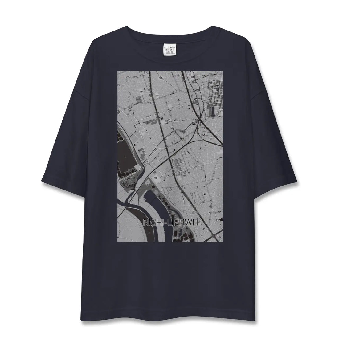 【西浦和(埼玉県)】地図柄ビッグシルエットTシャツ