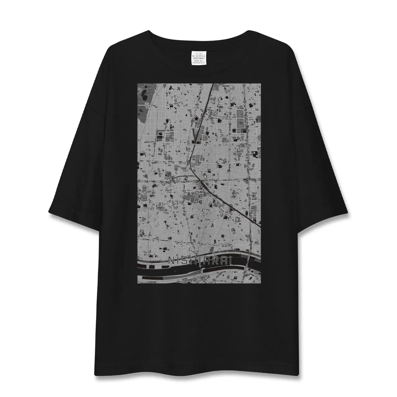 【西新井（東京都）】地図柄ビッグシルエットTシャツ