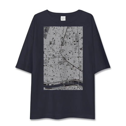 【西新井（東京都）】地図柄ビッグシルエットTシャツ