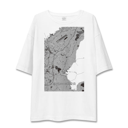 【西原（沖縄県）】地図柄ビッグシルエットTシャツ