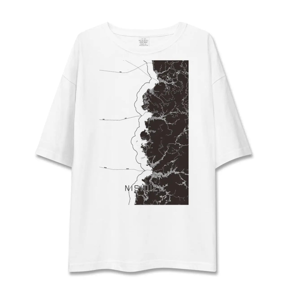 【西伊豆2(静岡県)】地図柄ビッグシルエットTシャツ