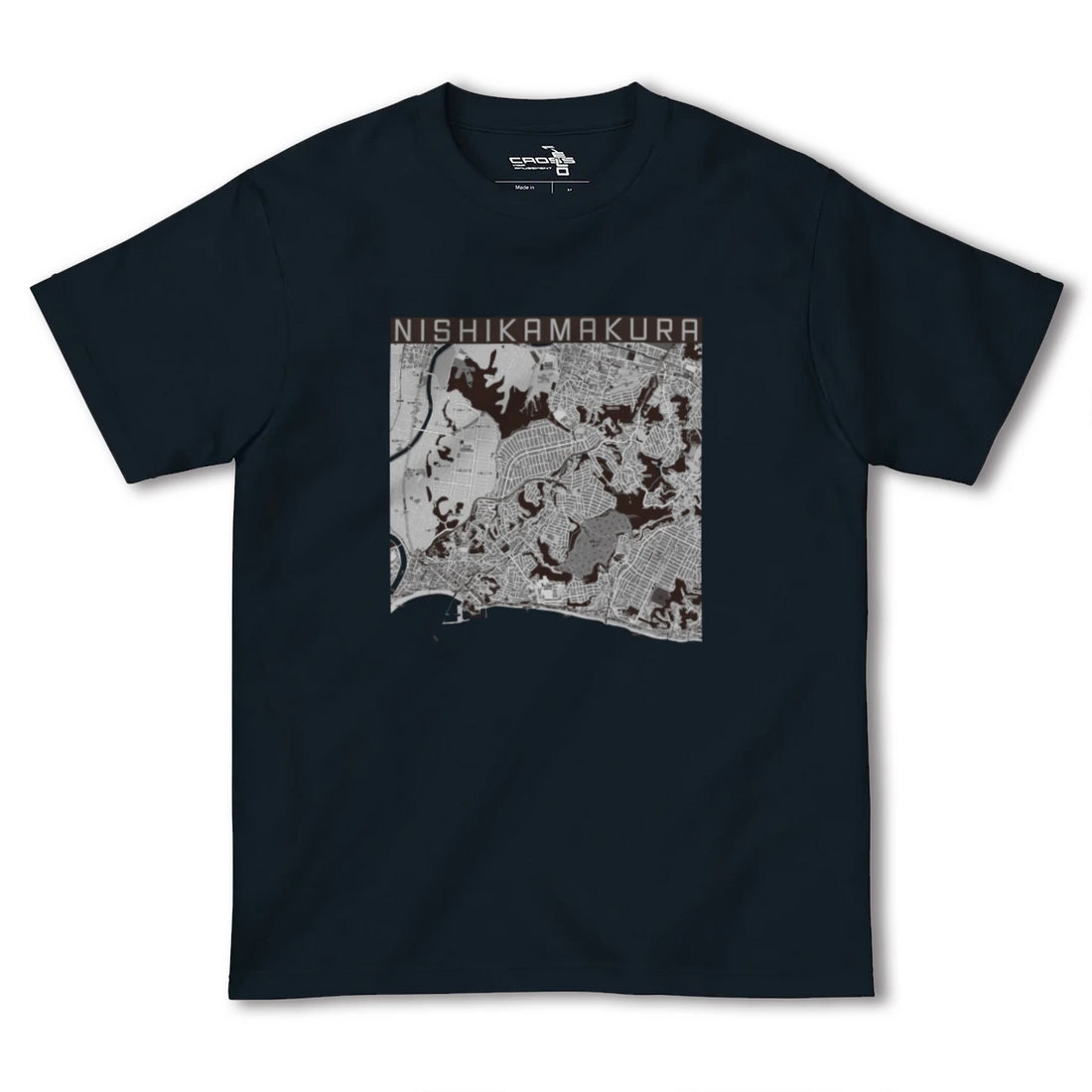 【西鎌倉(神奈川県)】地図柄ヘビーウェイトTシャツ