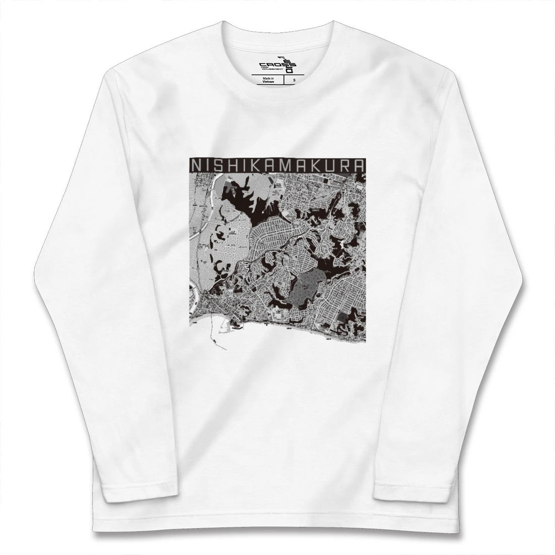 【西鎌倉(神奈川県)】地図柄ロングスリーブTシャツ