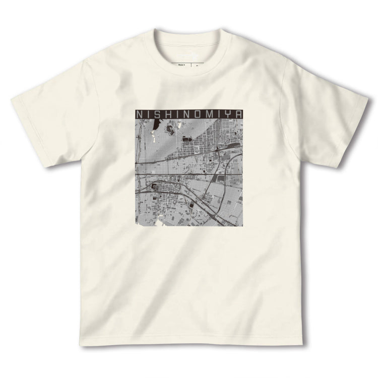 【西宮（兵庫県）】地図柄ヘビーウェイトTシャツ