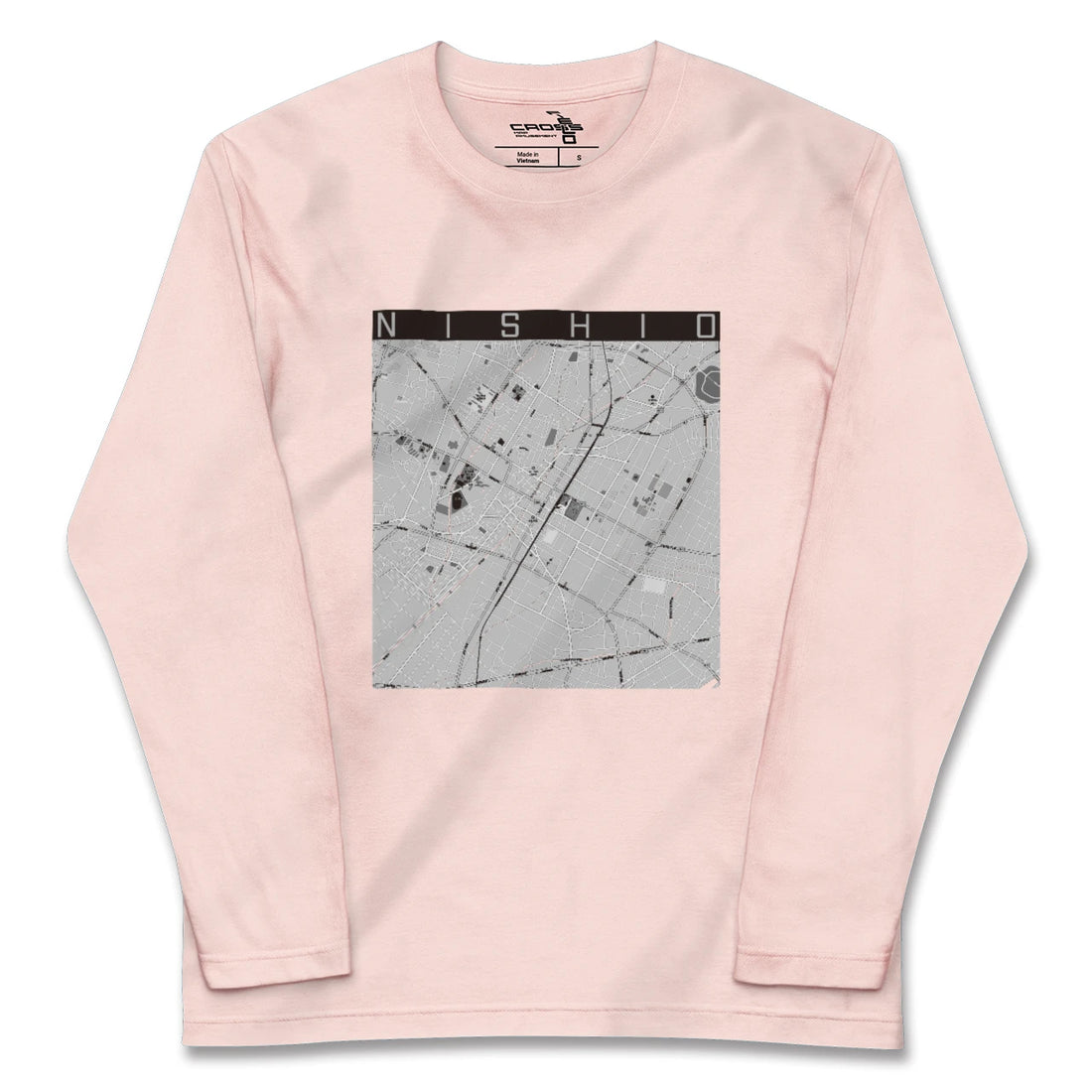 【西尾(愛知県)】地図柄ロングスリーブTシャツ