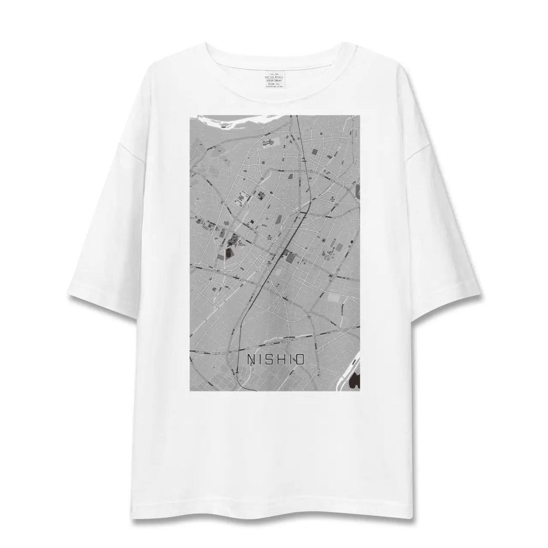 【西尾(愛知県)】地図柄ビッグシルエットTシャツ
