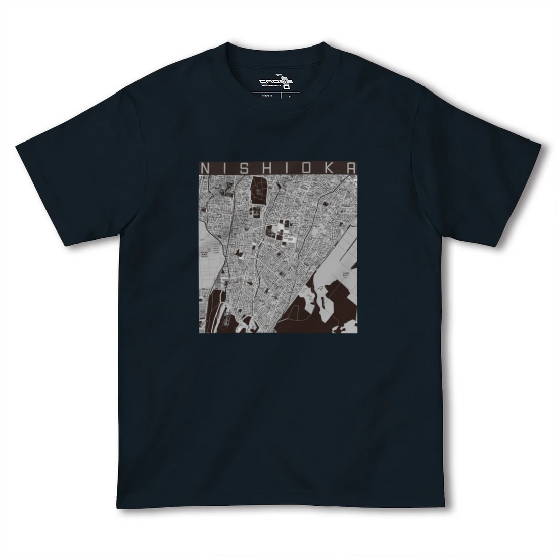 【西岡(北海道)】地図柄ヘビーウェイトTシャツ
