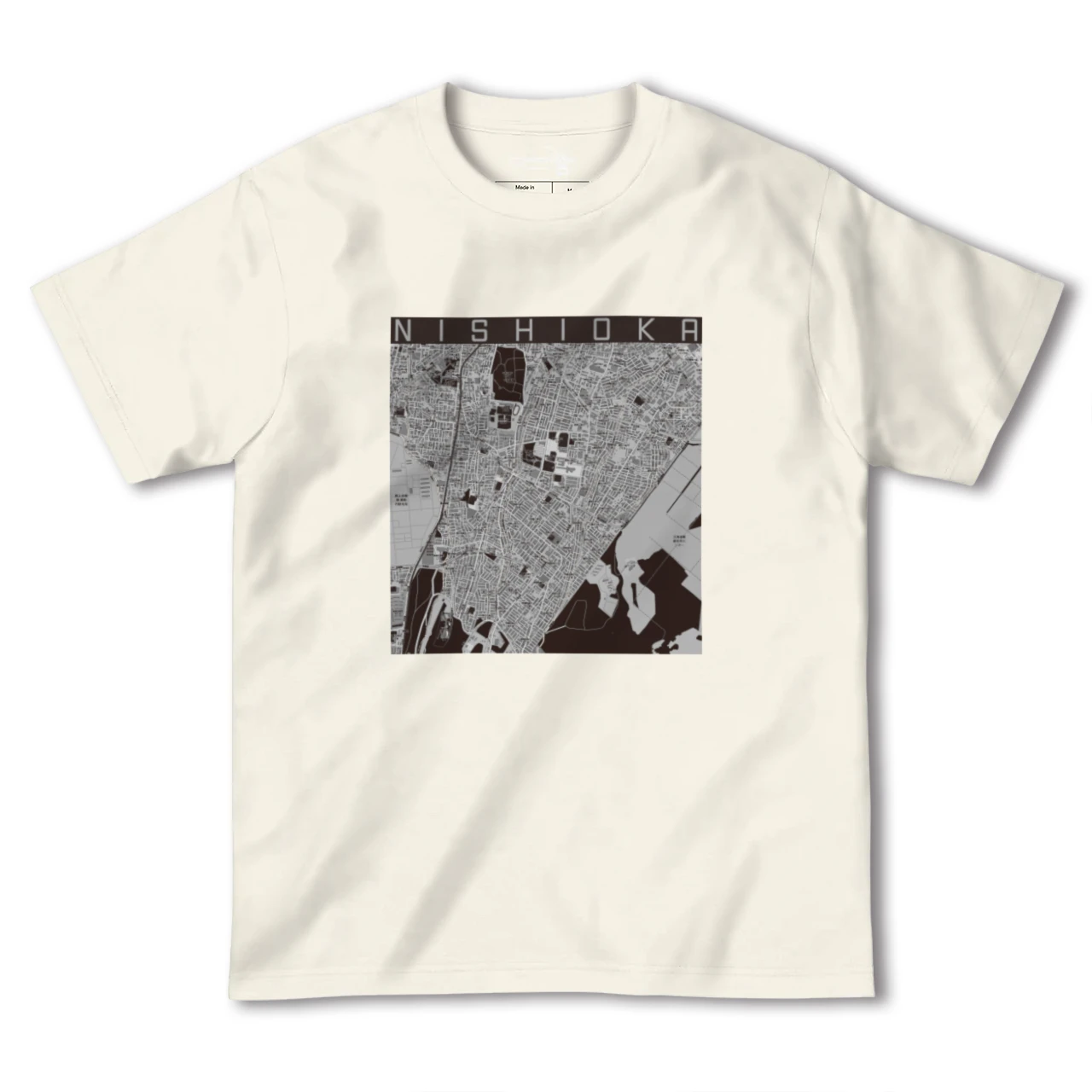 【西岡（北海道）】地図柄ヘビーウェイトTシャツ