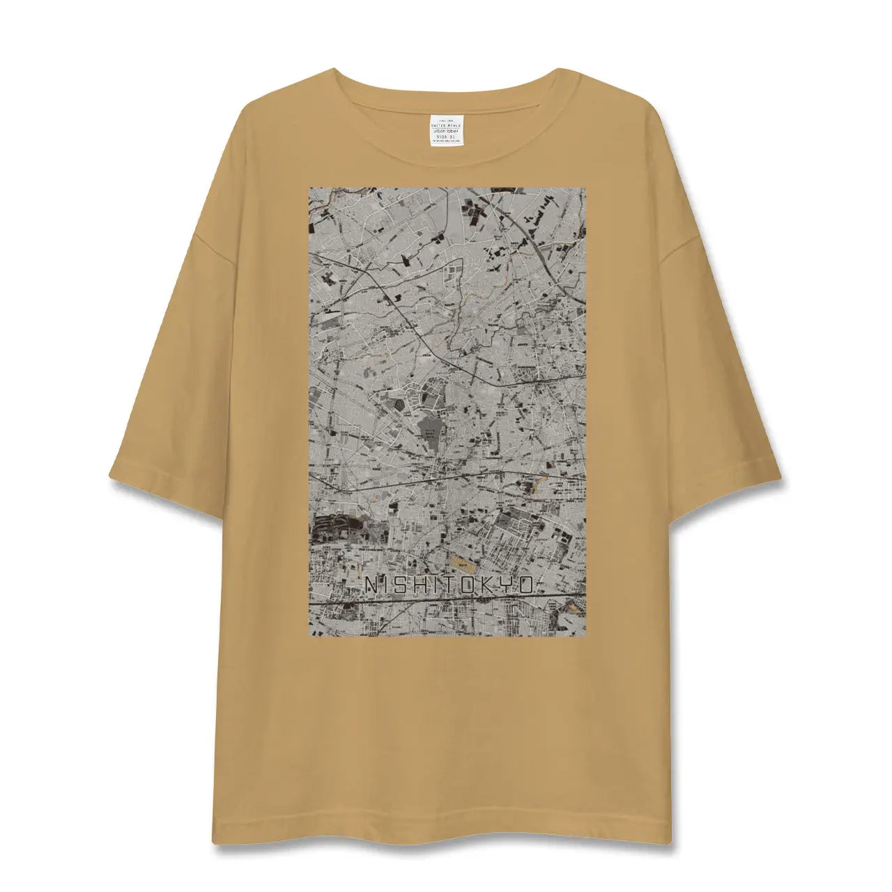 【西東京（東京都）】地図柄ビッグシルエットTシャツ