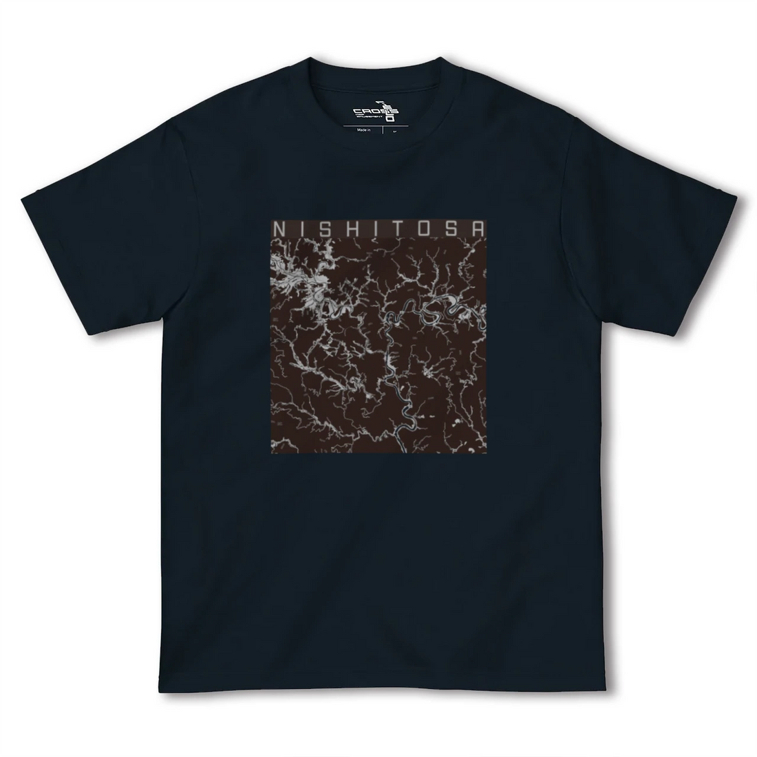 【西土佐(高知県)】地図柄ヘビーウェイトTシャツ