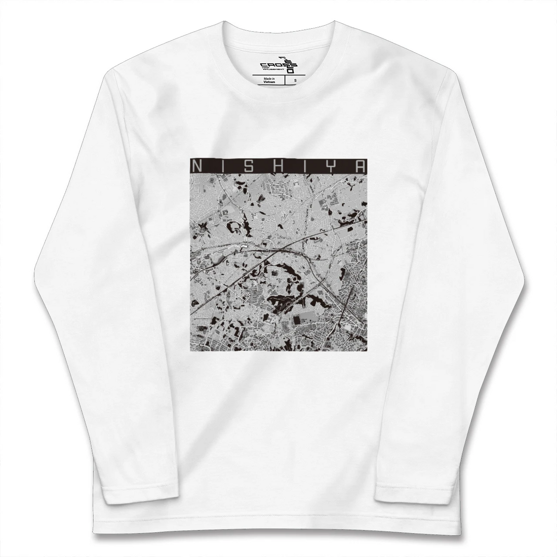 【西谷(神奈川県)】地図柄ロングスリーブTシャツ