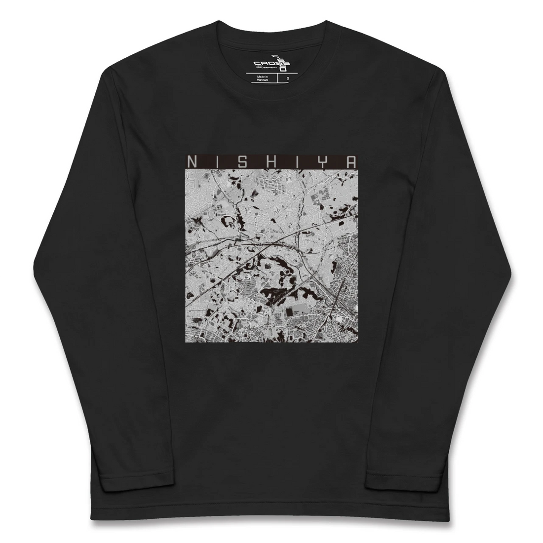 【西谷(神奈川県)】地図柄ロングスリーブTシャツ