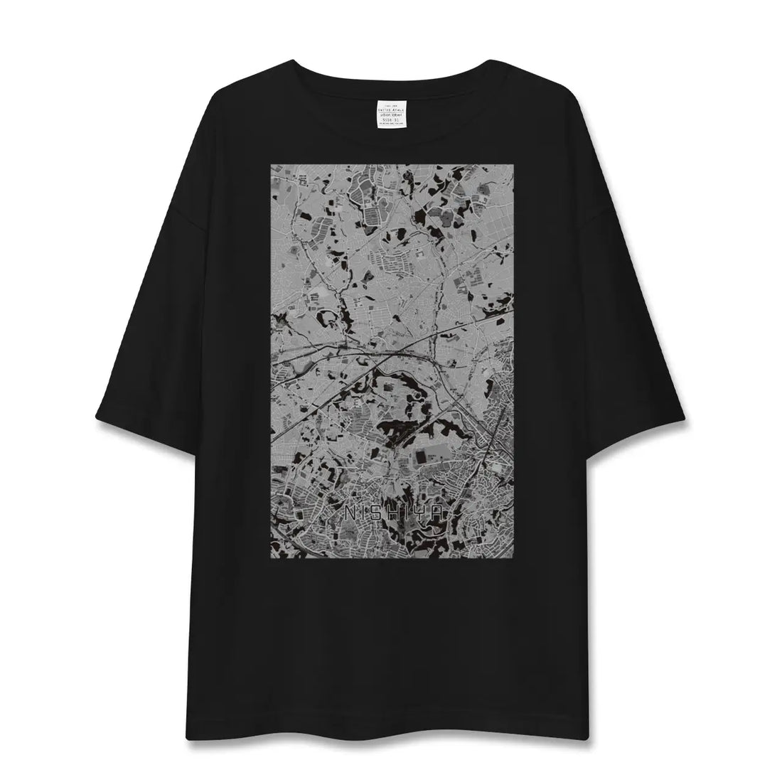 【西谷(神奈川県)】地図柄ビッグシルエットTシャツ